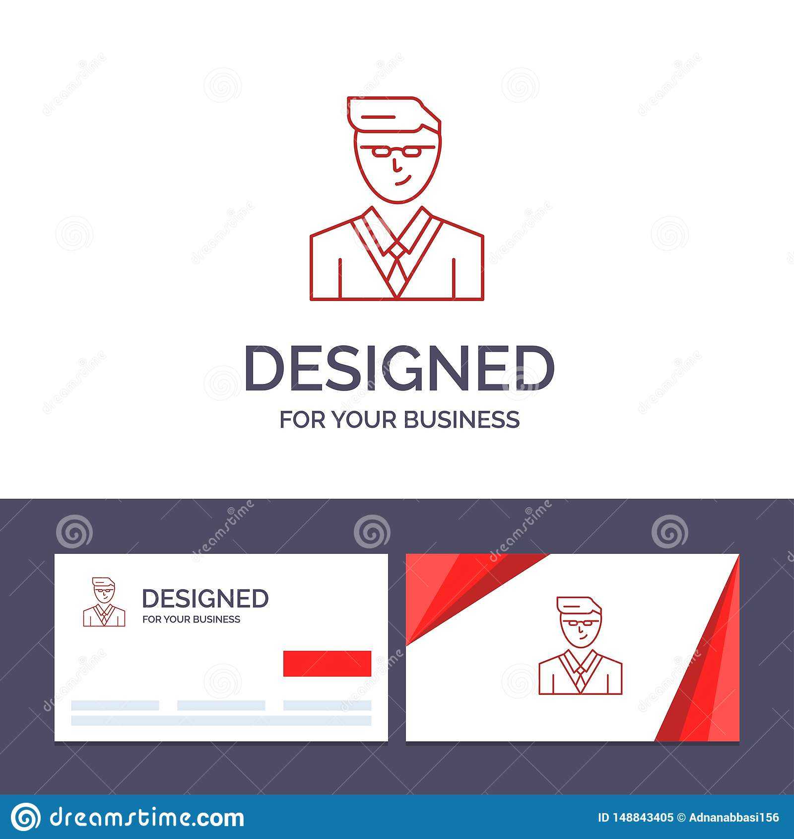 Creative Business Card And Logo Template Man, User, Manager Throughout Student Business Card Template
