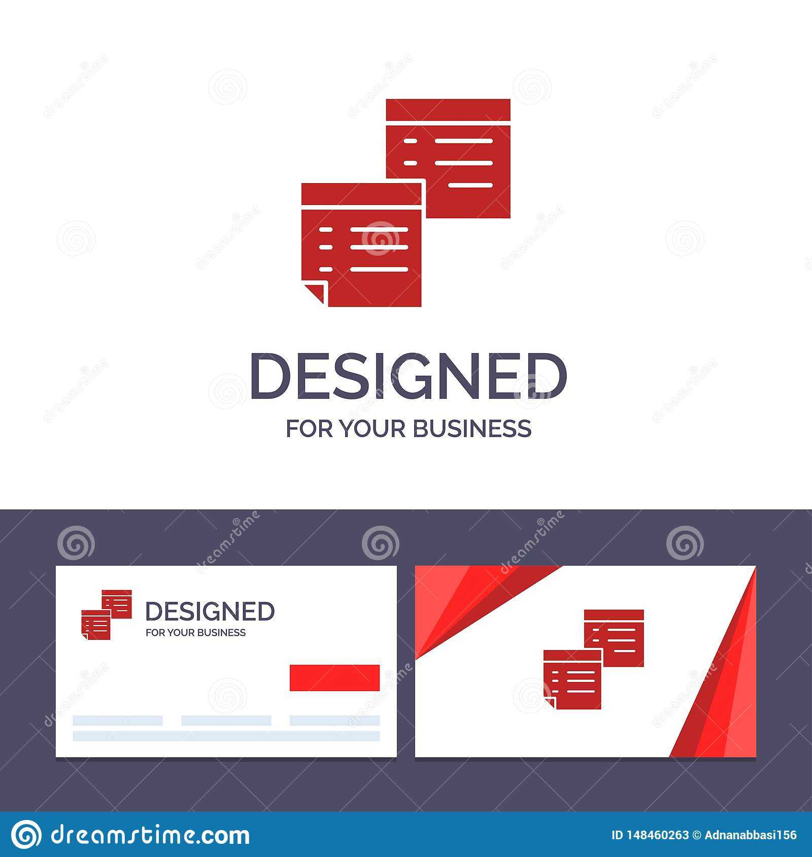 Creative Business Card And Logo Template Sticky, Files, Note In Business Card Template Open Office