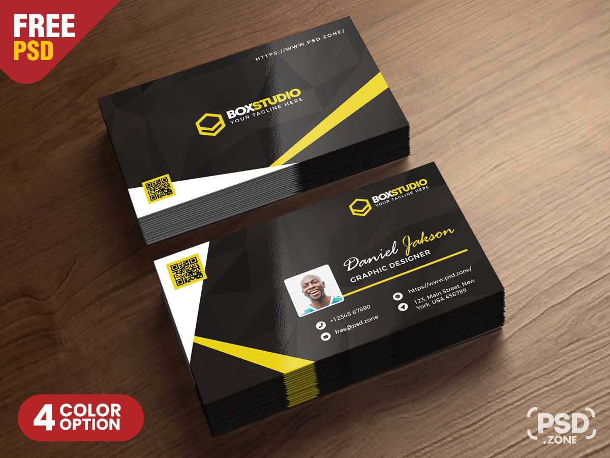 Creative Business Card Template Psd - Psd Zone Regarding Creative Business Card Templates Psd