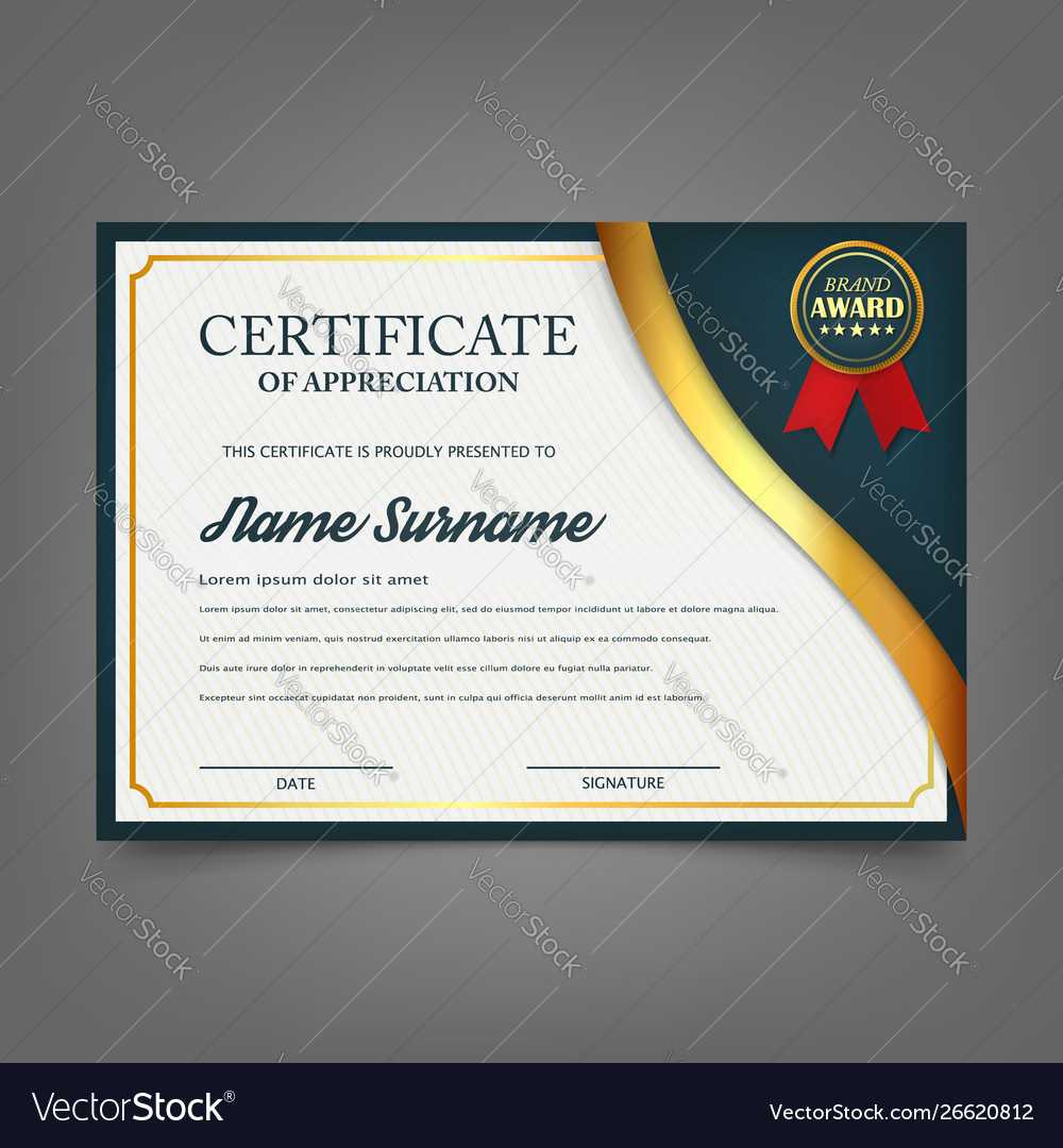 Creative Certificate Appreciation Award For Academic Award Certificate Template