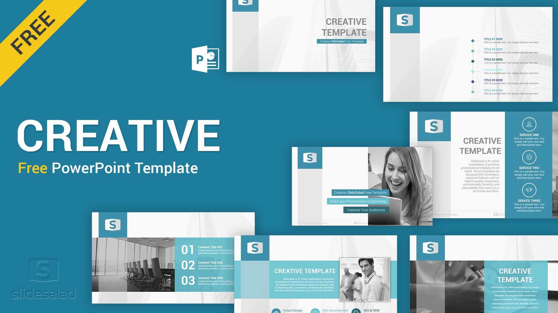 Creative Free Download Powerpoint Template – Slidesalad Inside Free Powerpoint Presentation Templates Downloads