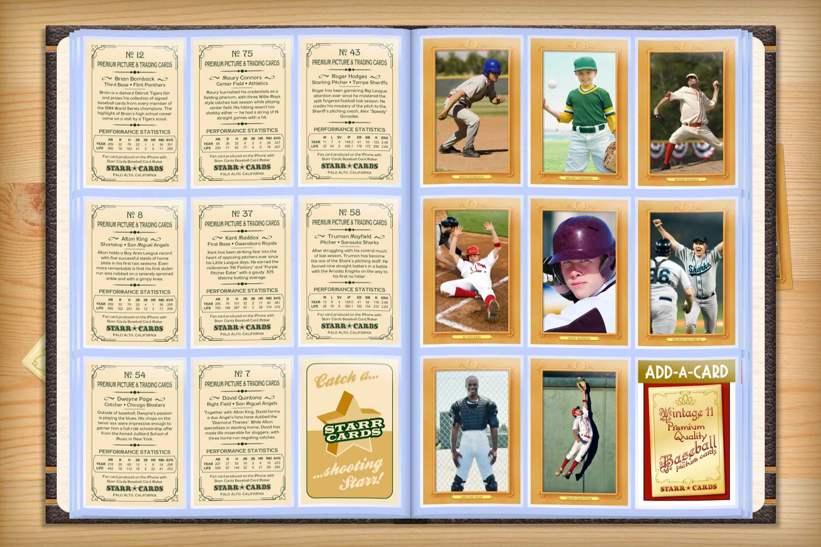 Custom Baseball Cards – Vintage 11™ Series Starr Cards Throughout Custom Baseball Cards Template