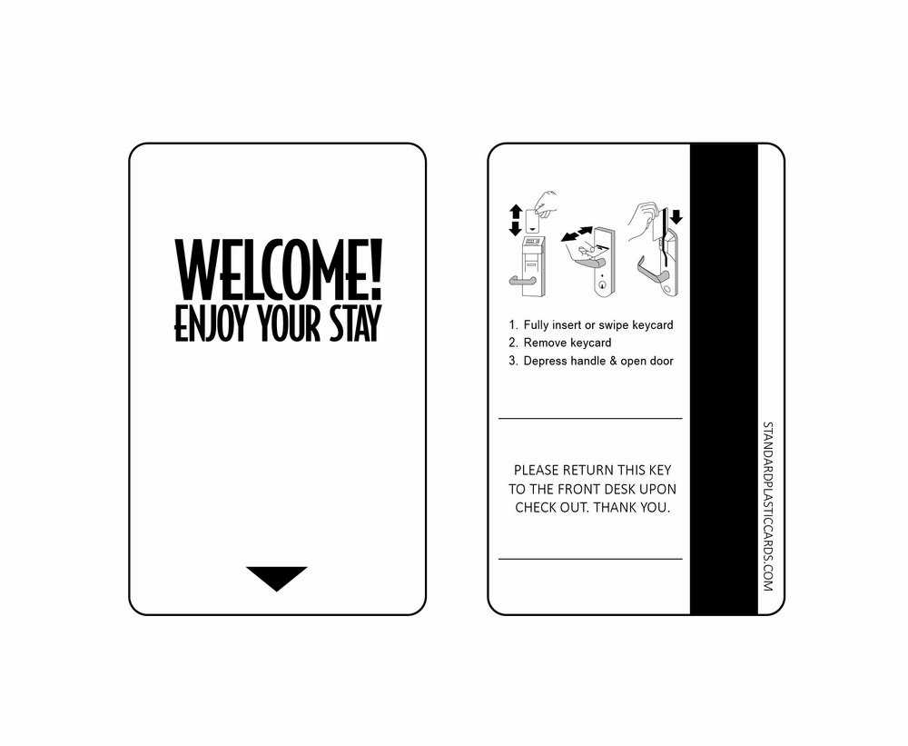 Custom & Generic Magnetic Key Cards | Custom Hotel Key Cards Throughout Hotel Key Card Template