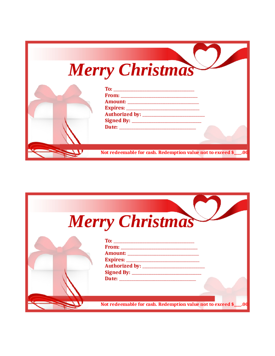 Custom Gift Cards – Edit, Fill, Sign Online | Handypdf Regarding Free Christmas Gift Certificate Templates
