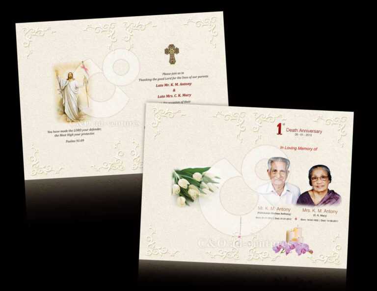 Death Anniversary Cards Templates