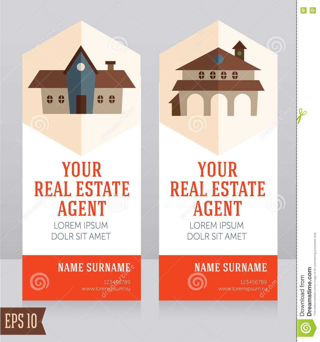 Design Template For Real Estate Agent Business Card Stock Throughout Real Estate Agent Business Card Template