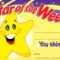 Details About 30 Childrens Star Of The Week 'you Shine' Reward Recognition  Certificate Awards Intended For Star Of The Week Certificate Template