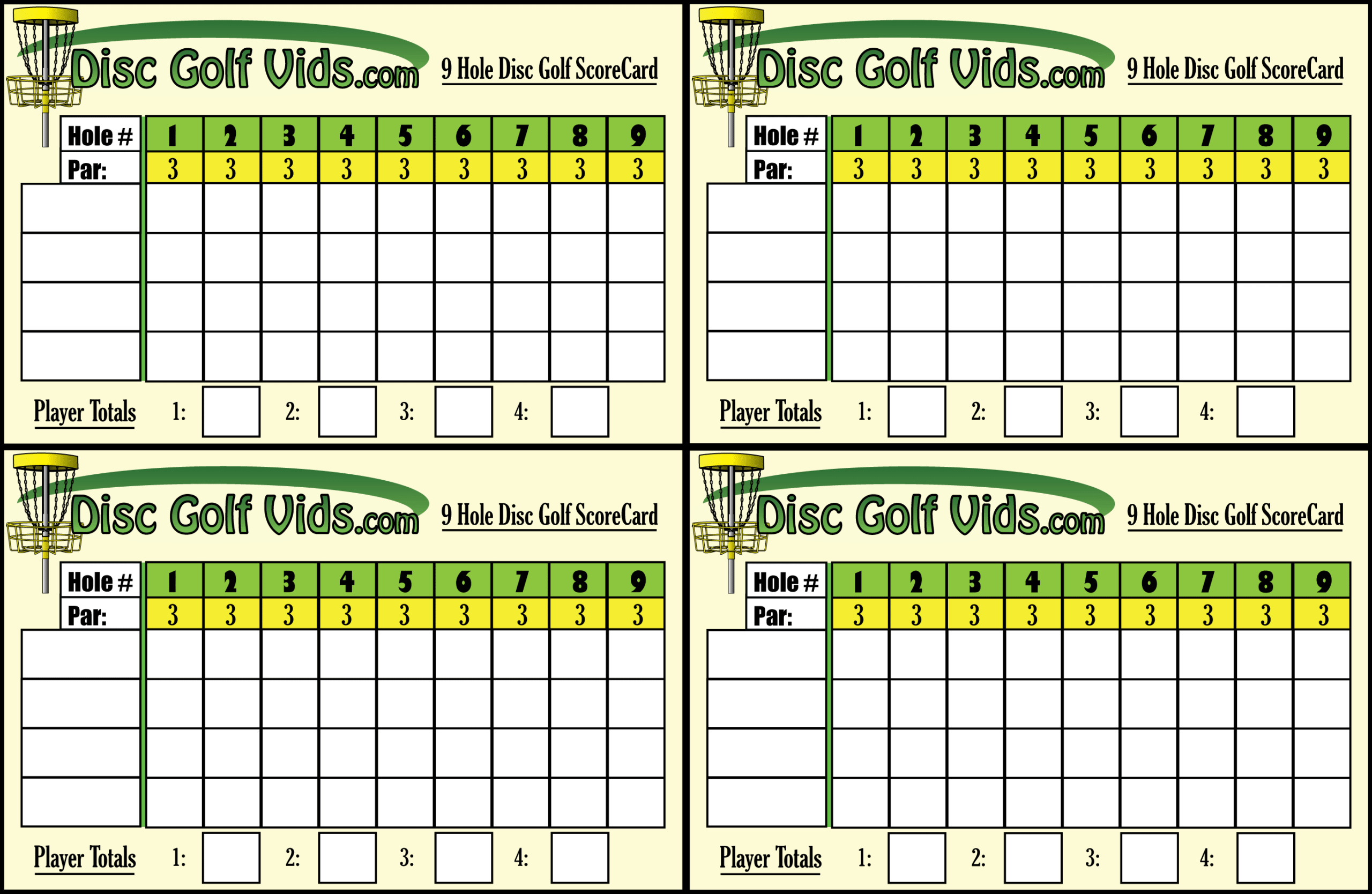 Disc Golf Scorecard Template | Sample Cv English Resume Regarding Golf Score Cards Template