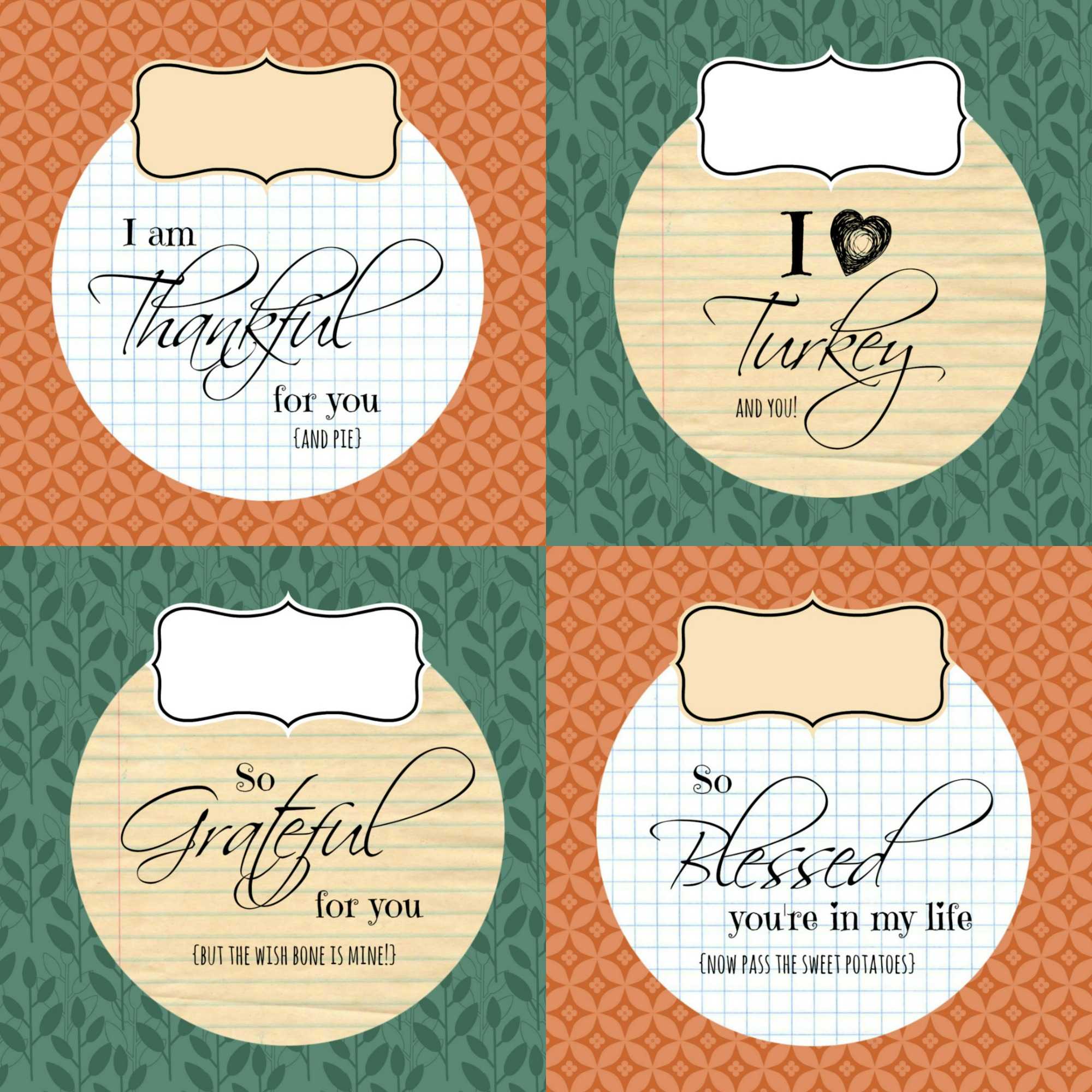Diy Printable Thanksgiving Silverware Place Card Holders | Throughout Thanksgiving Place Cards Template