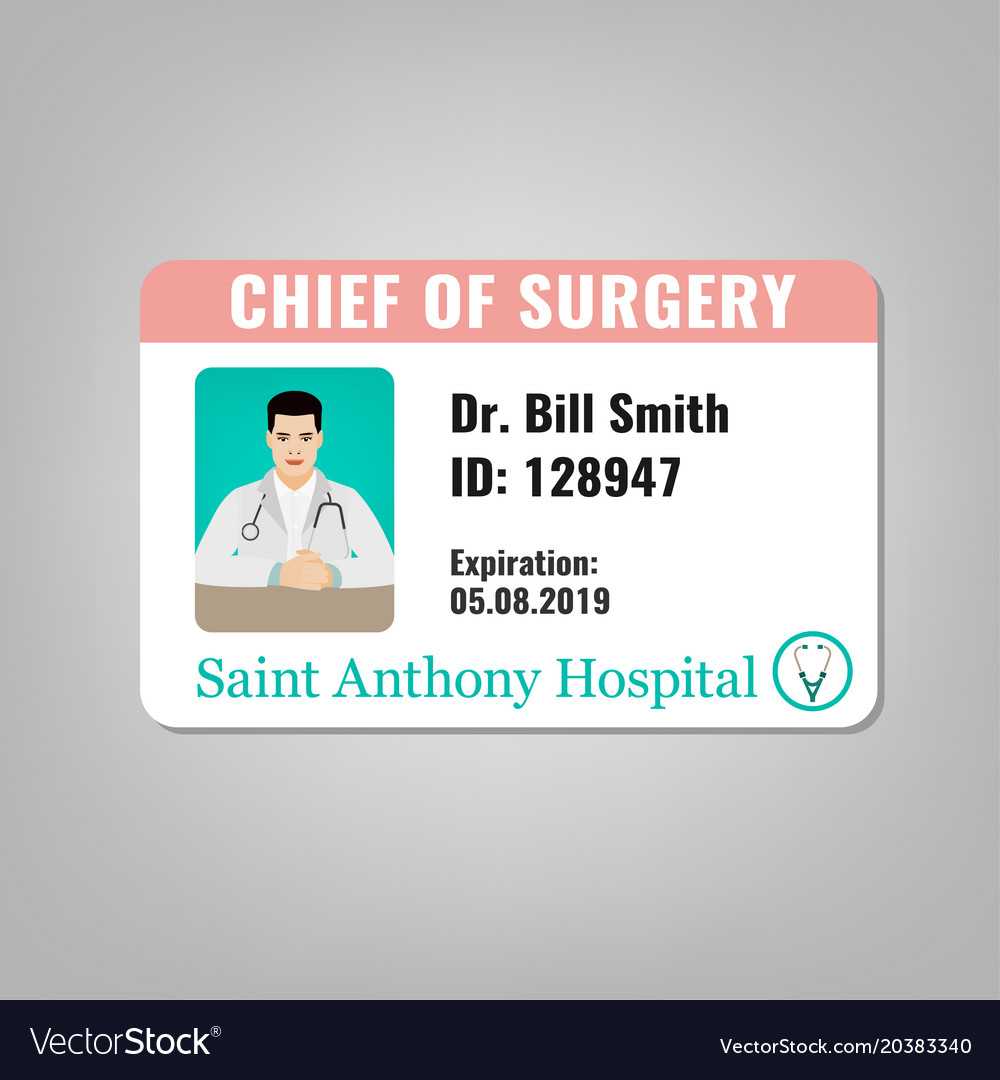 Doctor Id Card Inside Doctor Id Card Template