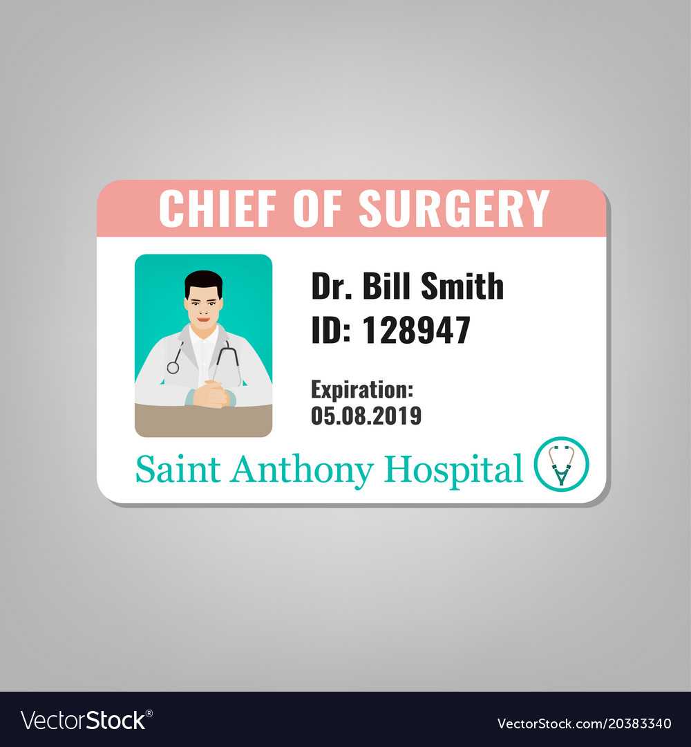 Doctor Id Card With Regard To Hospital Id Card Template