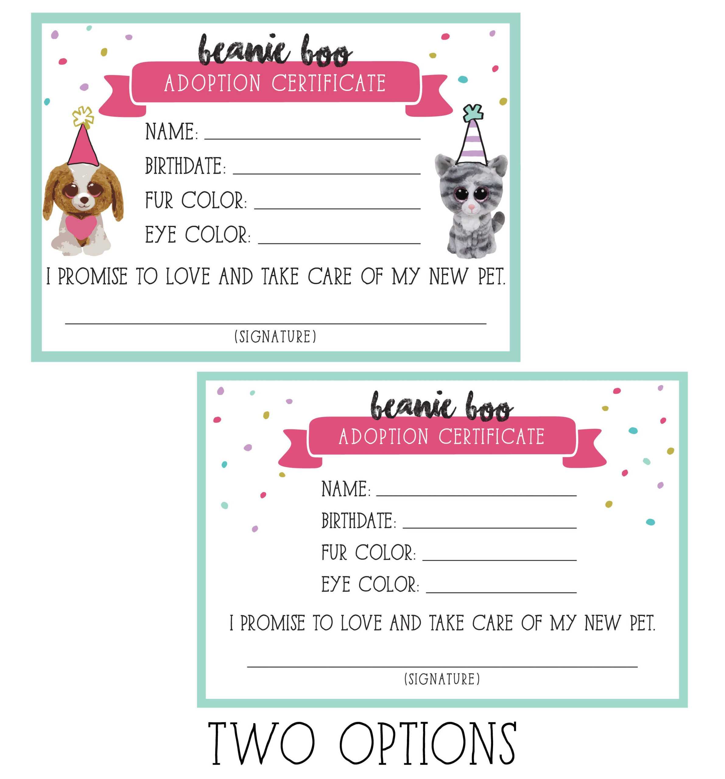 Dog Birth Certificate Template ] – Birth Certificate Sample Intended For Pet Adoption Certificate Template