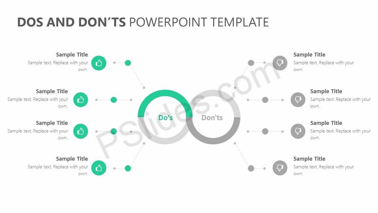 Dos And Don'ts Powerpoint Template – Pslides With Regard To Replace Powerpoint Template