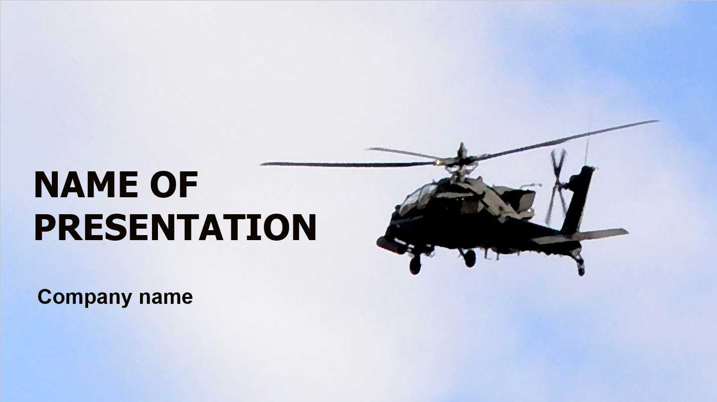 Download Free Helicopter Powerpoint Theme For Presentation Pertaining To Air Force Powerpoint Template