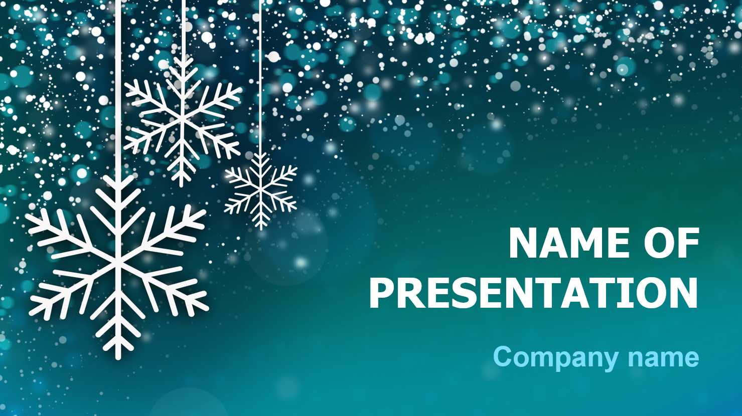 Download Free Snowing Snow Powerpoint Theme For Presentation Regarding Snow Powerpoint Template