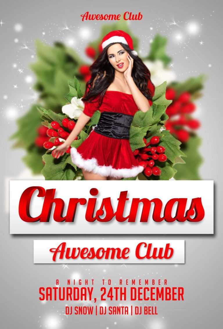 Download The Christmas Free Psd Flyer Template For Photoshop Within Christmas Brochure Templates Free