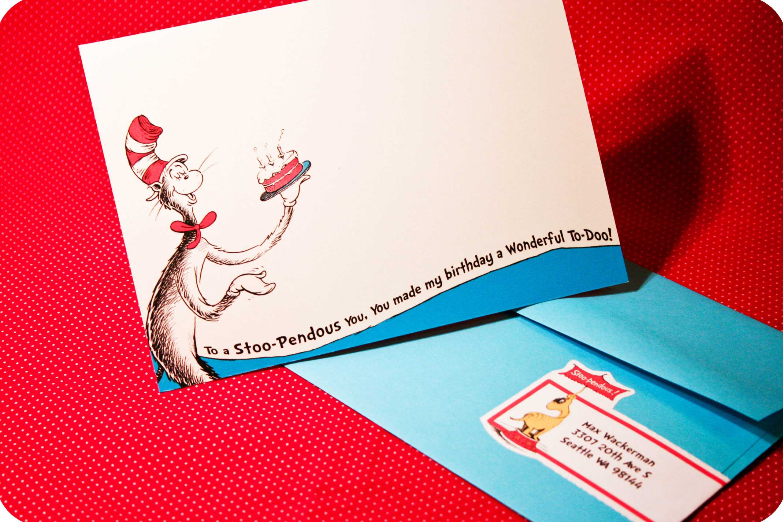 Dr. Seuss Party Series  Invites! | Throughout Dr Seuss Birthday Card Template