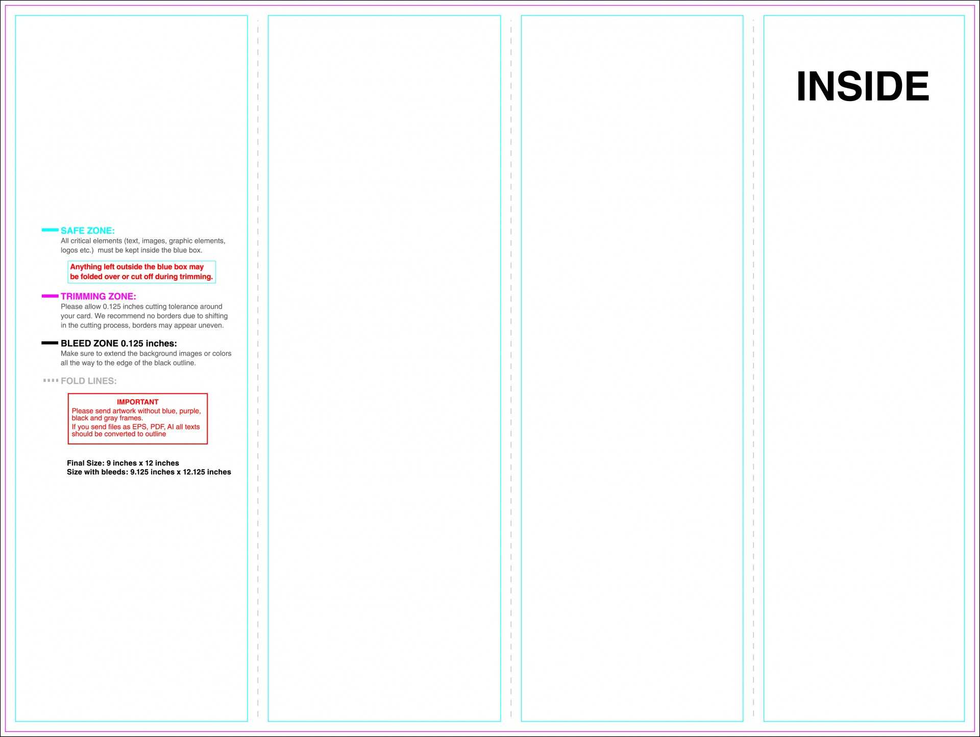 Dreaded Quad Fold Brochure Template Ideas 4 Panel Indesign Intended For Quad Fold Brochure Template