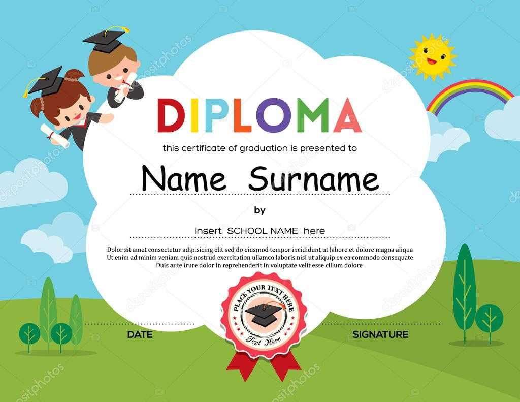 ᐈ Kids Graduation Stock Pictures, Royalty Free Elementary Within Preschool Graduation Certificate Template Free
