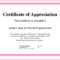❤️ Sample Certificate Of Appreciation Form Template❤️ Throughout Volunteer Certificate Template