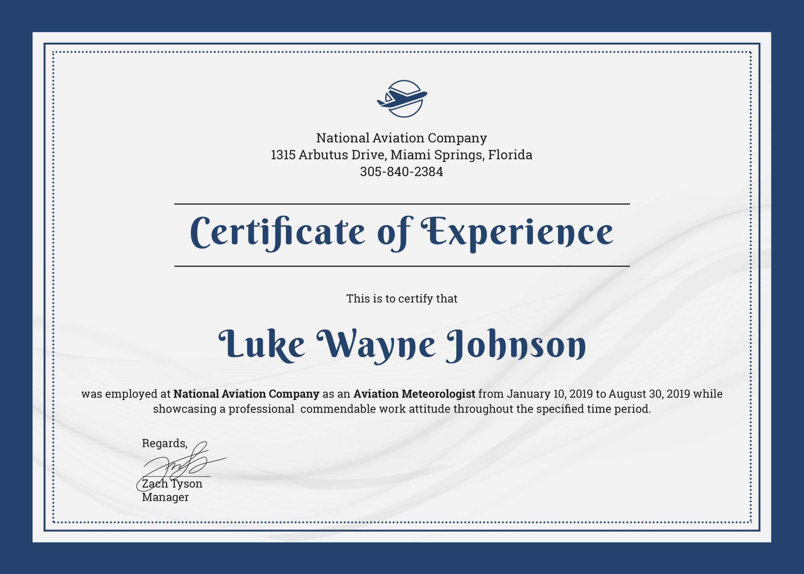 ❤️free Printable Certificate Of Experience Sample Template❤️ Inside School Leaving Certificate Template