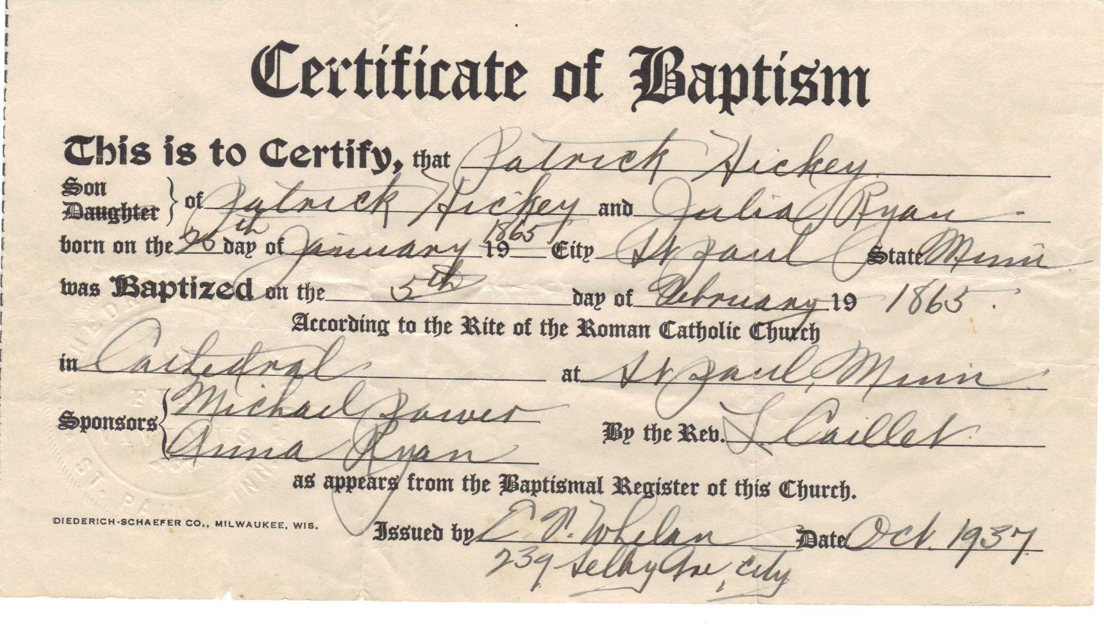 ❤️free Sample Certificate Of Baptism Form Template❤️ Within Roman Catholic Baptism Certificate Template