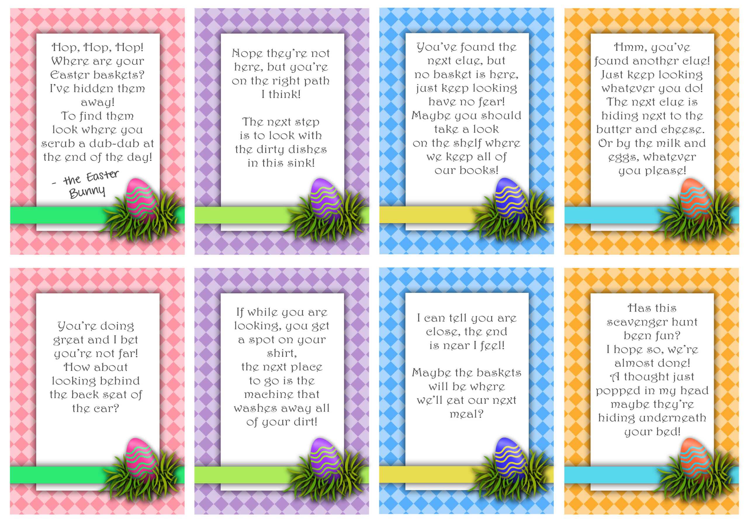 Easter Egg Hunt Clue Templates Easter+Egg+Hunt++Printable+ Inside Clue Card Template