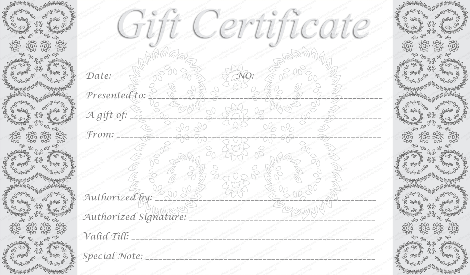 editable-and-printable-silver-swirls-gift-certificate-template-throughout-anniversary