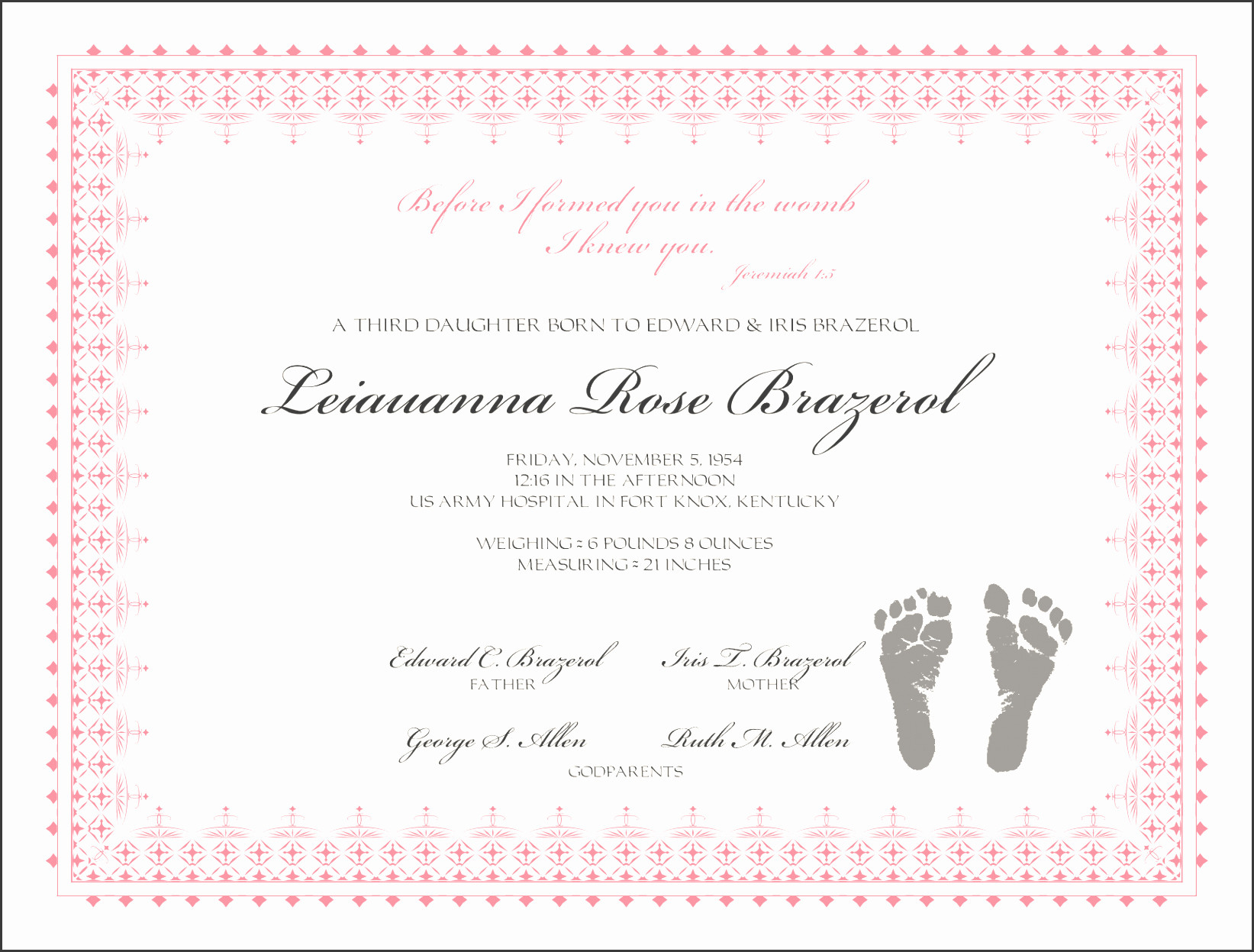 Editable Birth Certificate Template Awesome 38 Sample In Birth Certificate Templates For Word