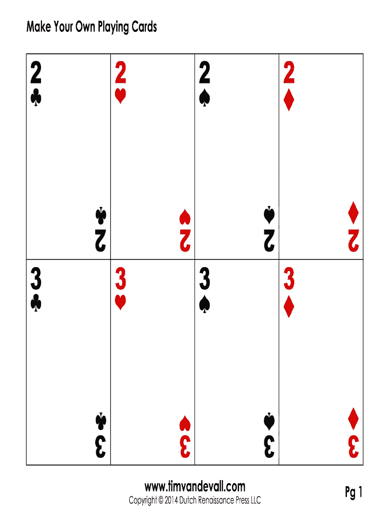Editable Playing Card Template – Fill Online, Printable Regarding Playing Card Template Word