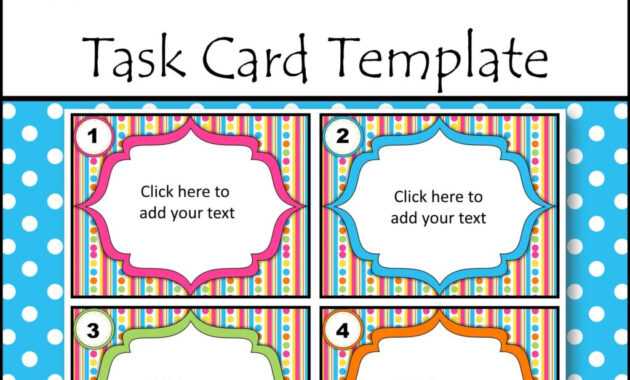 Editable Task Card Templates - Bkb Resources for Task Cards Template