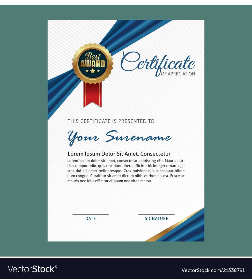 Elegant Certificate Template Throughout Elegant Certificate Templates Free