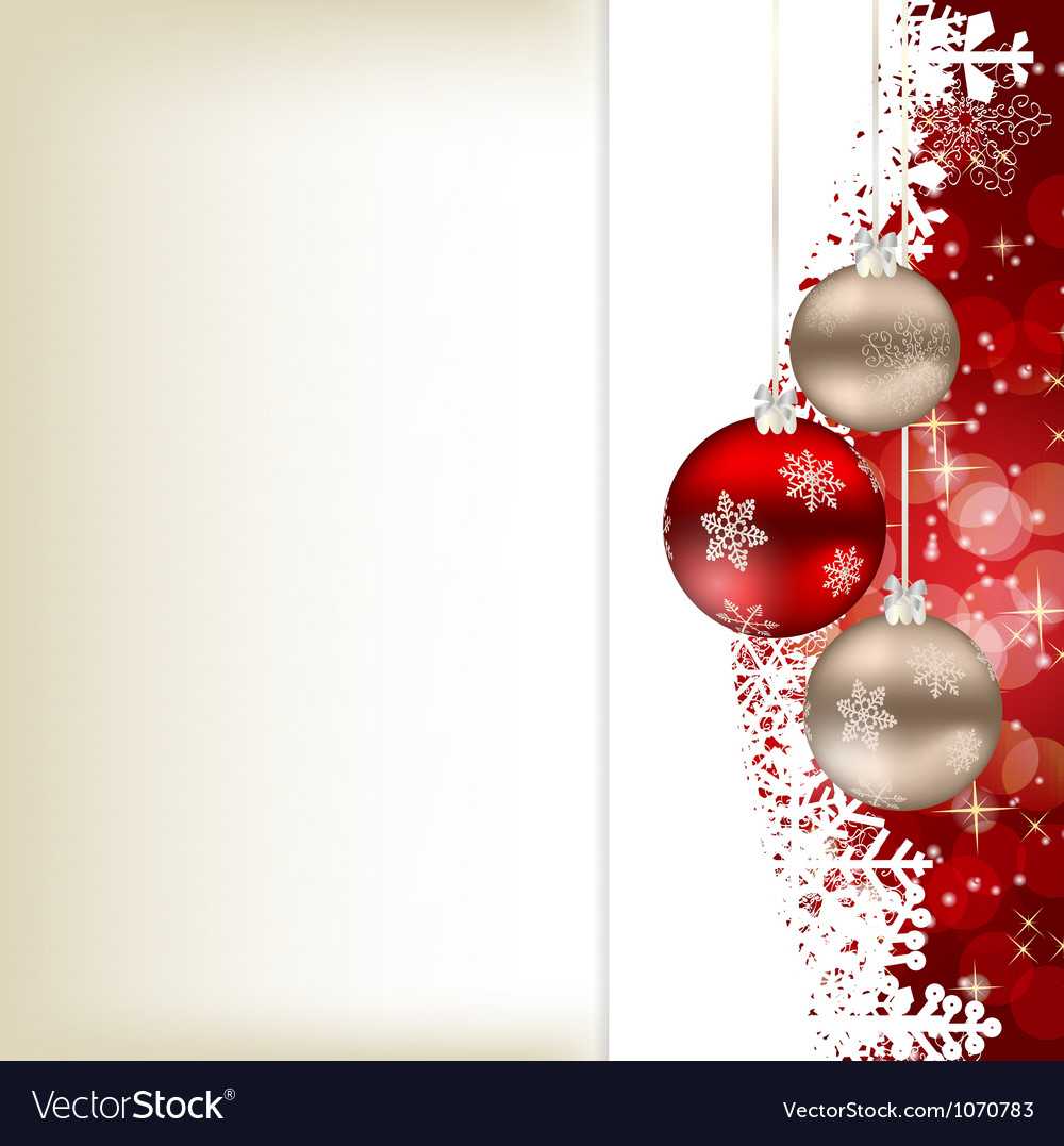 Elegant Christmas Card Template With Regard To Happy Holidays Card Template
