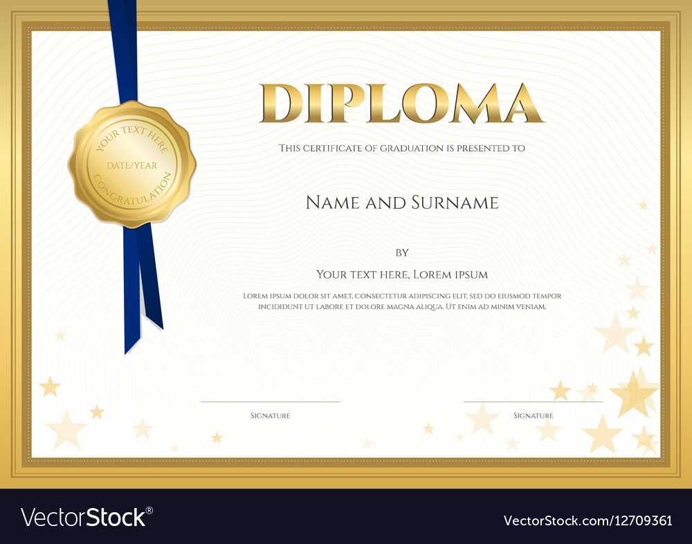 Elegant Diploma Certificate Template Completion In Christian Certificate Template