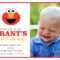 Elmo Birthday Card Template ] – Free Elmo Invitation In Elmo Birthday Card Template