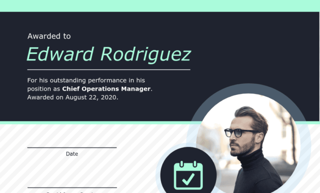 Employee Of The Month Certificate Of Recognition Template intended for Manager Of The Month Certificate Template