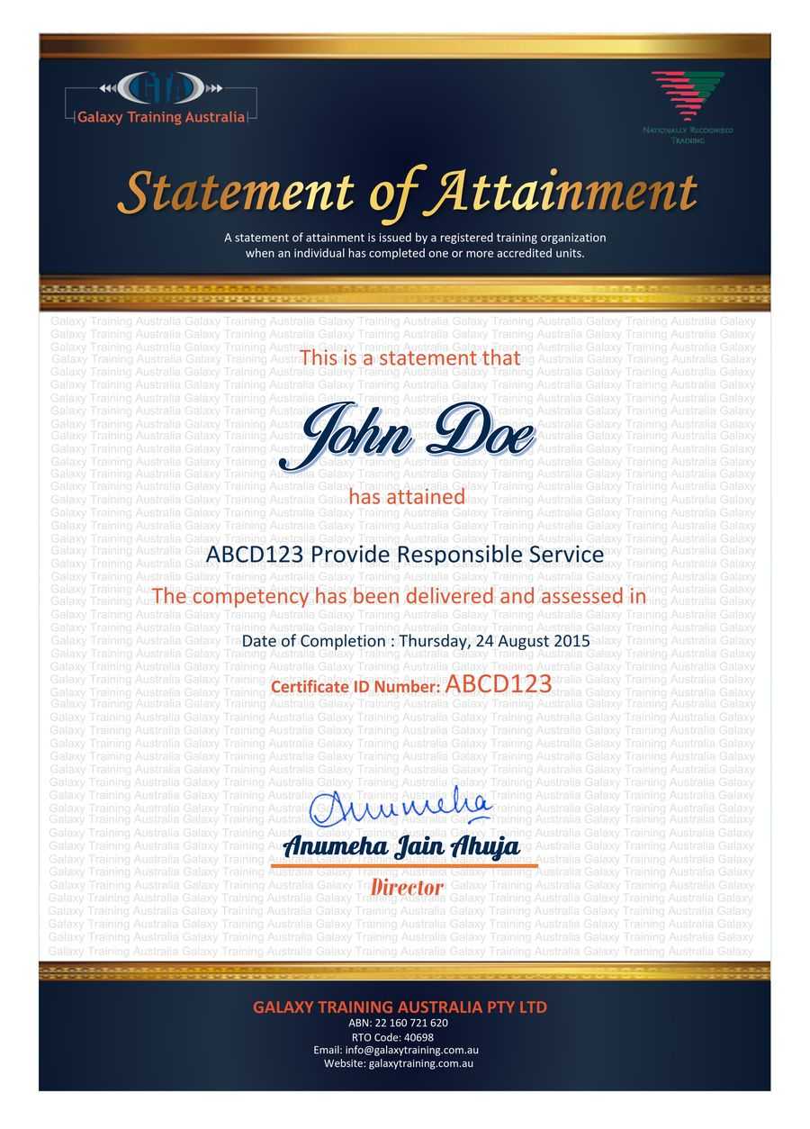 Entry #39Jackponco For Redesign A Certificate Template Regarding Certificate Of Attainment Template