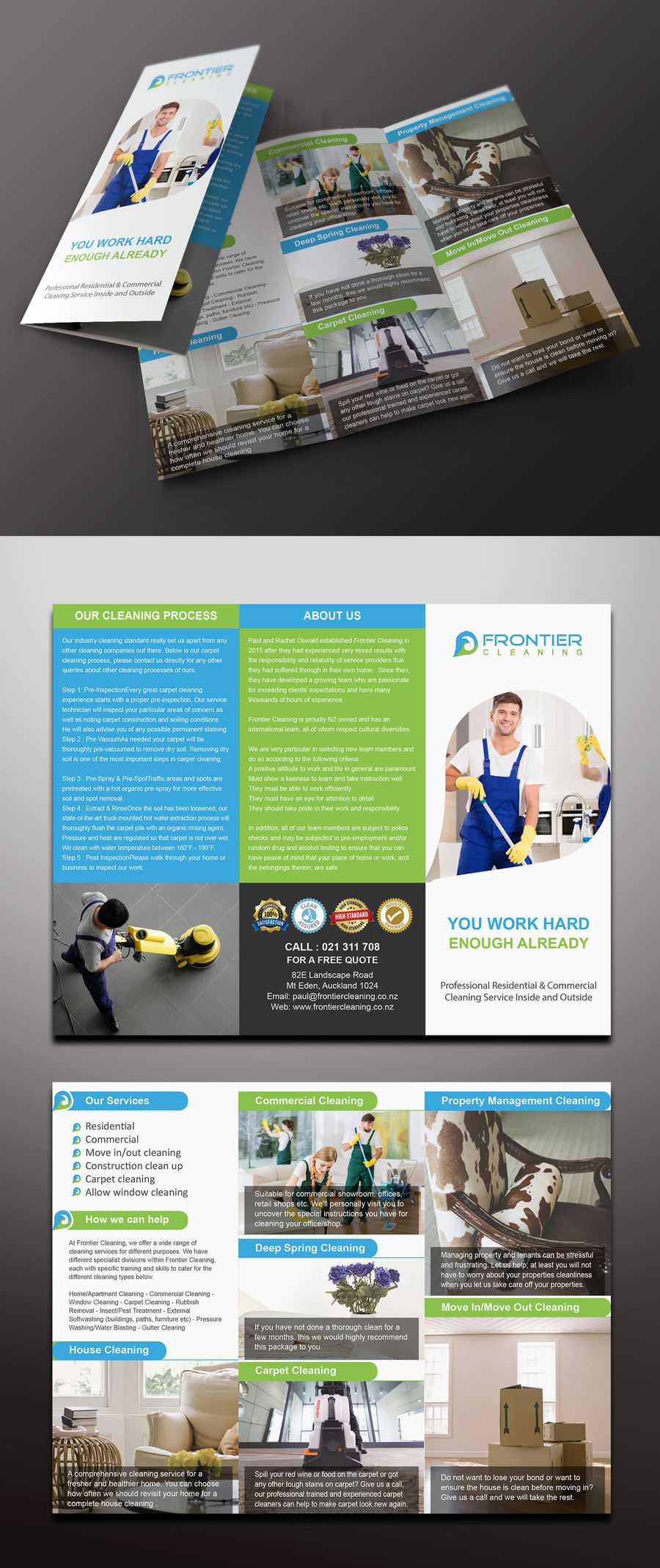 Entry #74Mamun313 For Design A 3 Fold Brochure, Business Regarding Commercial Cleaning Brochure Templates