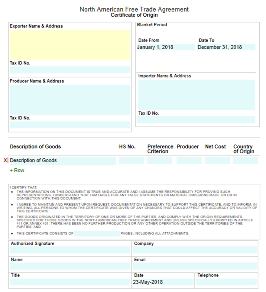 🥰free Printable Certificate Of Origin Form Template [Pdf For Certificate Of Origin For A Vehicle Template