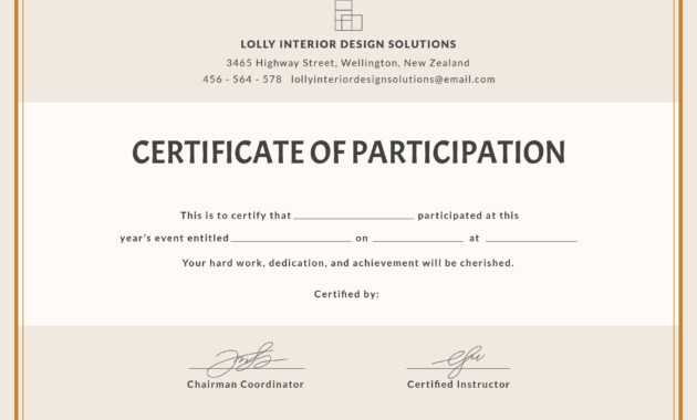 🥰free Printable Certificate Of Participation Templates (Cop)🥰 intended for Certification Of Participation Free Template