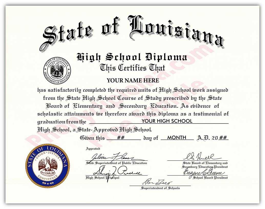 Fake Diplomas And Transcripts From Louisiana – Phonydiploma In Fake Diploma Certificate Template