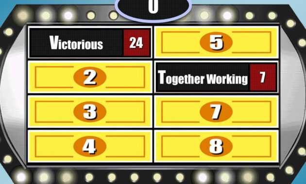 Family Feud Customizable Powerpoint Template - Youth inside Family Feud Powerpoint Template Free Download