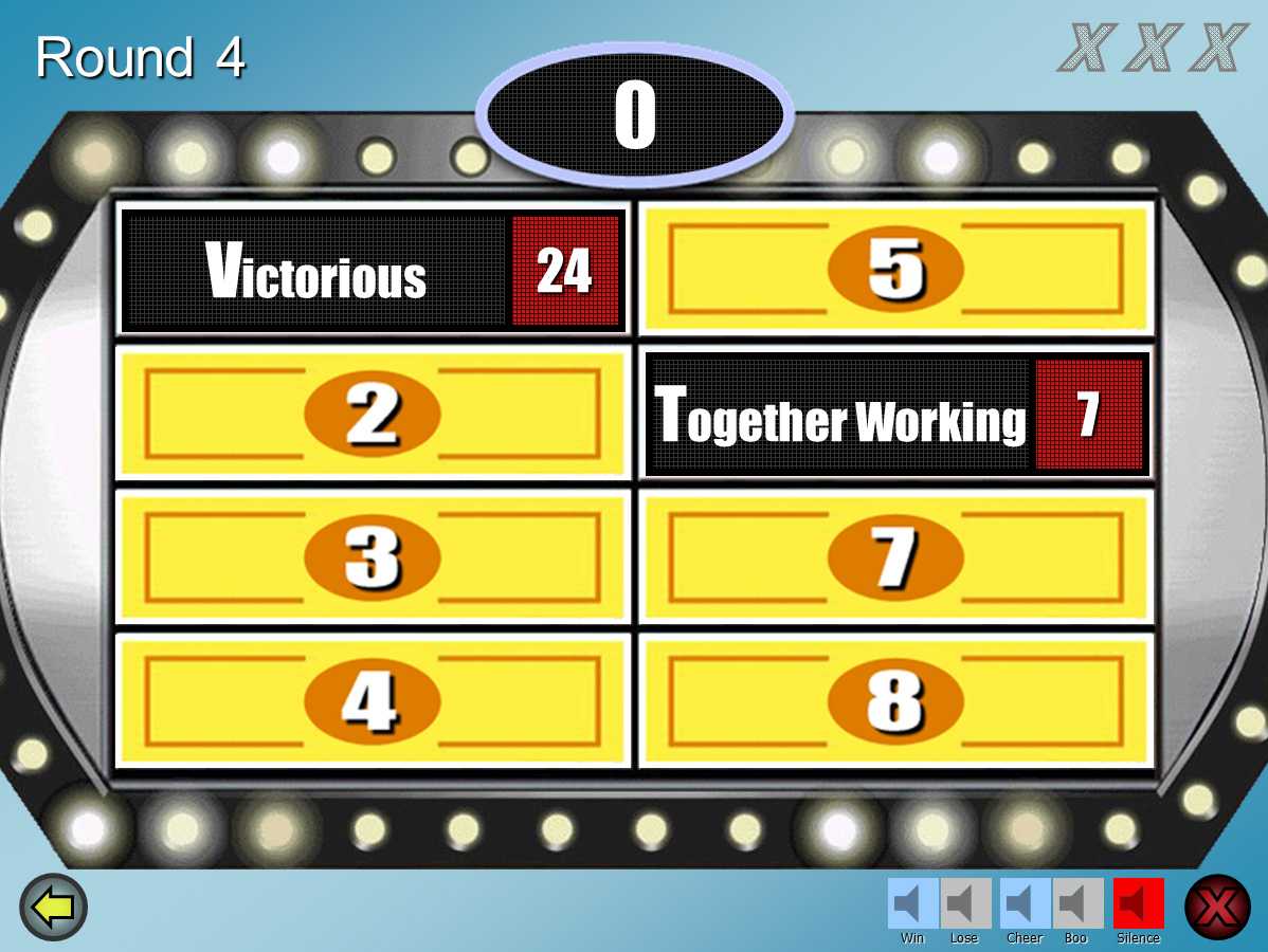 Family Feud Powerpoint Template By Rusnak Creative