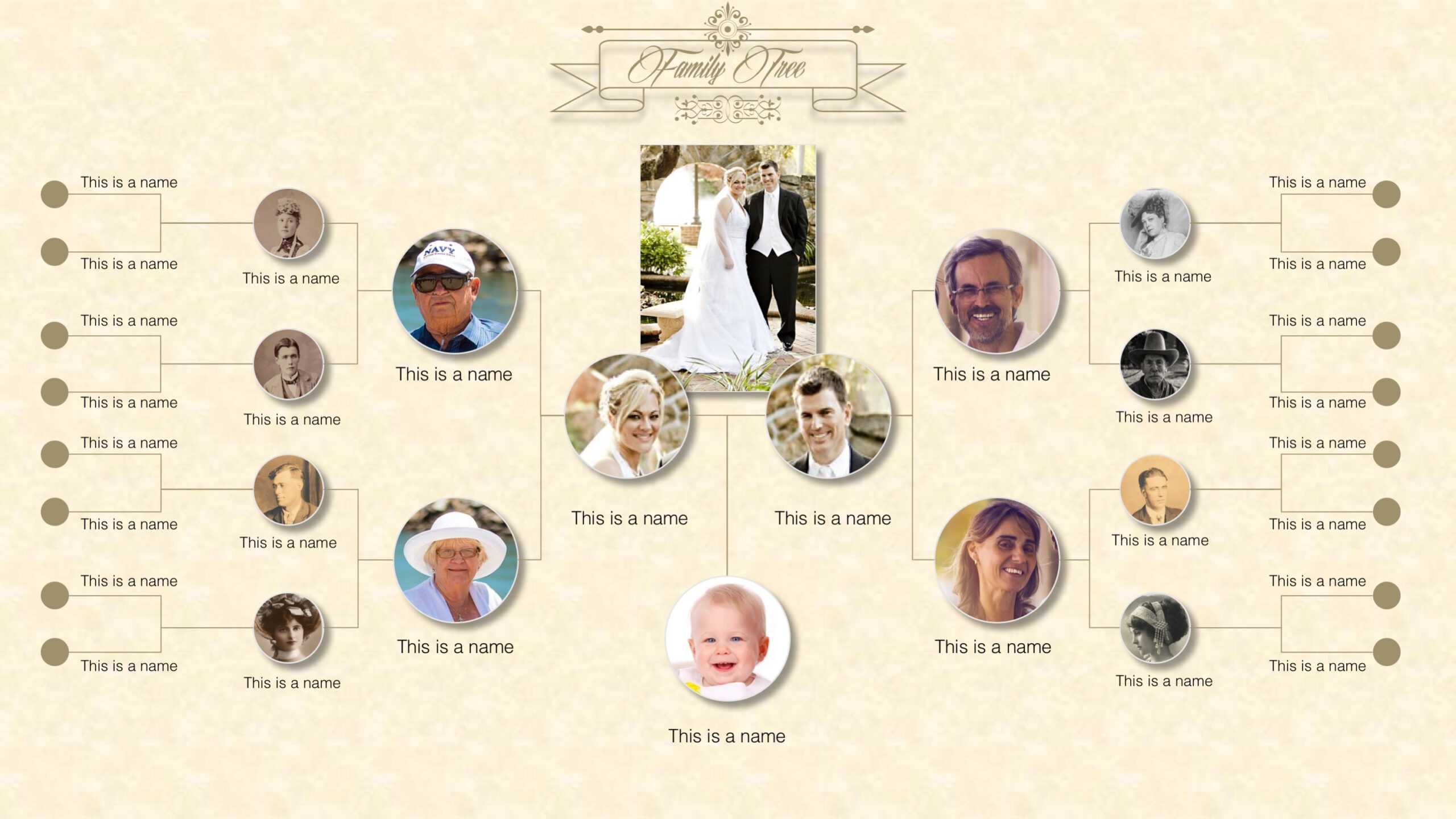 Family Tree Powerpoint Templates Regarding Powerpoint Genealogy Template