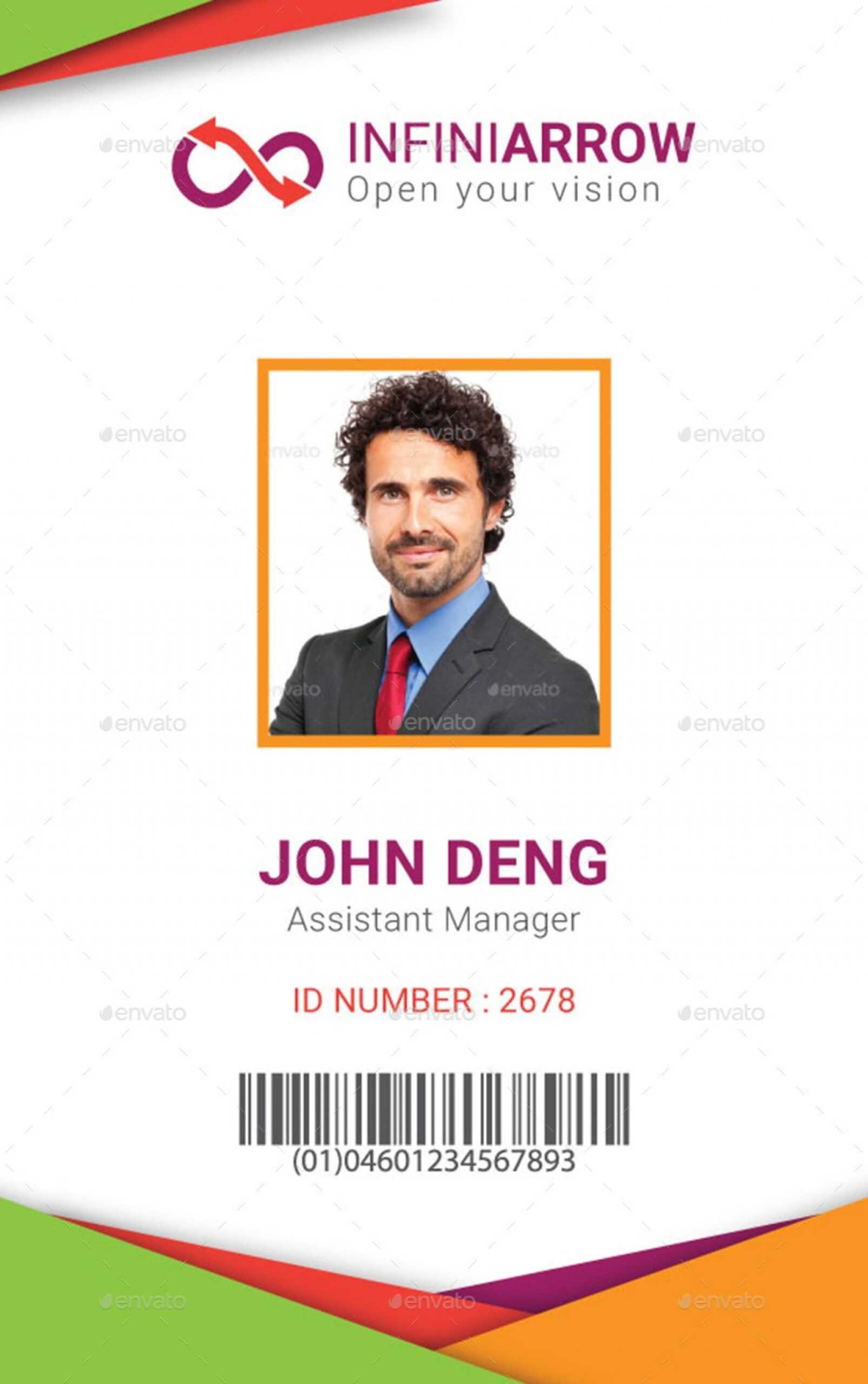 Fantastic Id Card Template Psd Free Ideas School Download Intended For Sample Of Id Card Template