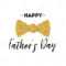 Fathers Day Card Design With Lettering, Golden Bow Tie Butterfly Pertaining To Fathers Day Card Template