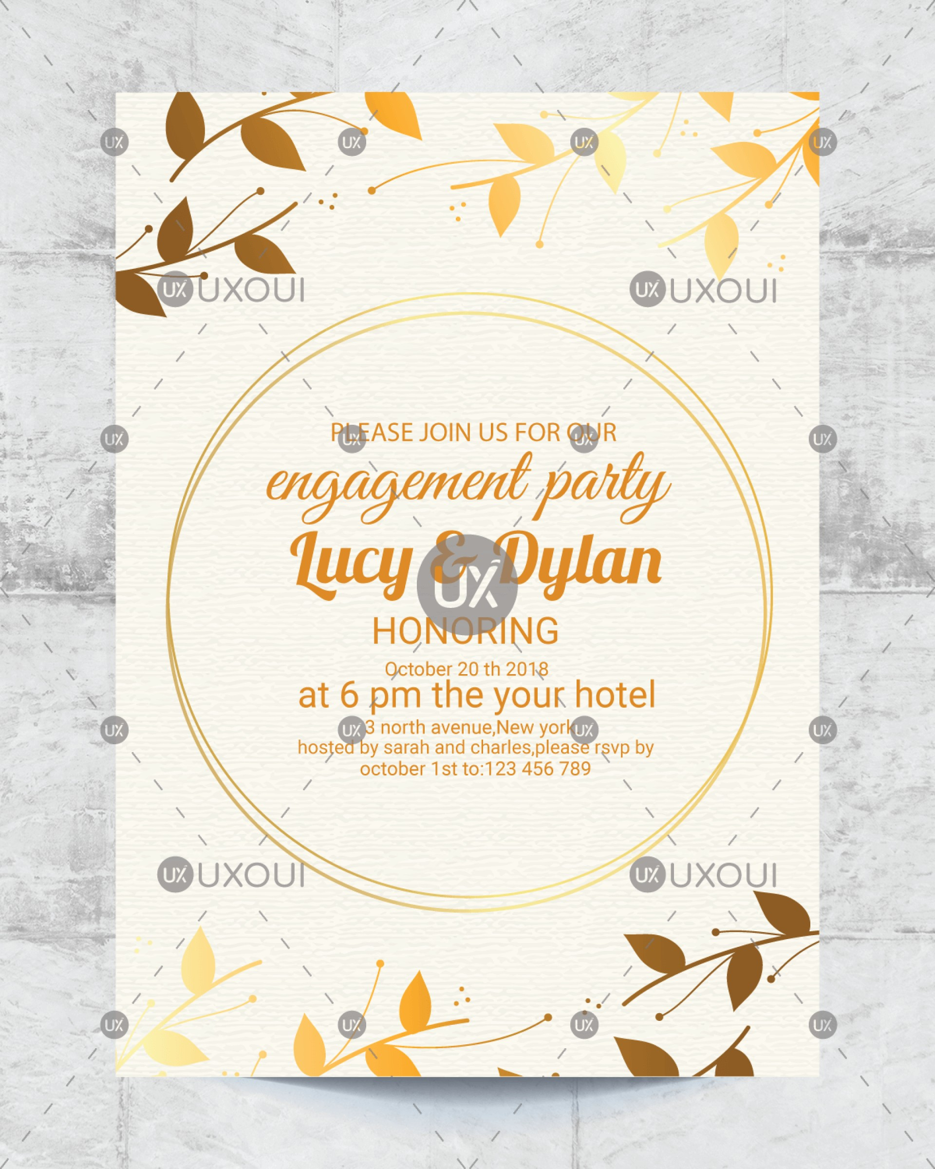 Fearsome Engagement Party Invitation Maker Template Ideas Regarding Engagement Invitation Card Template