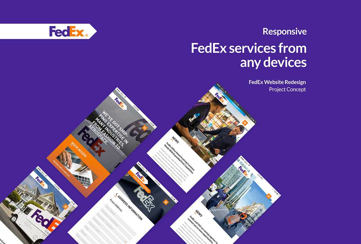 Fedex Web Concept On Aiga Member Gallery With Fedex Brochure Template