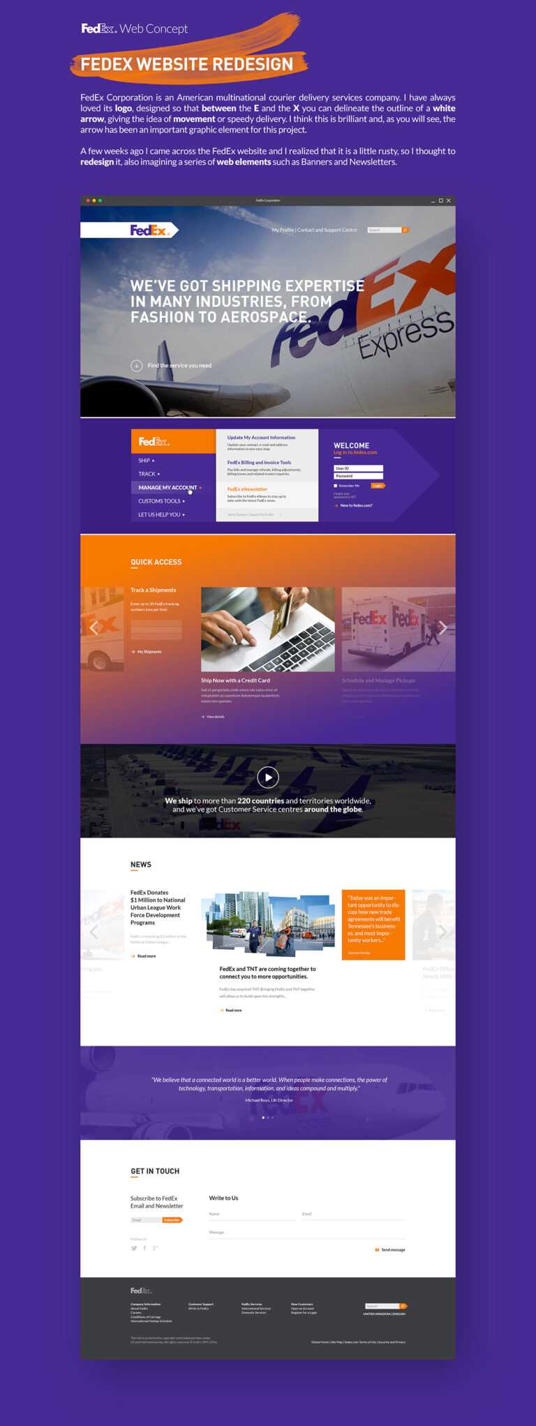 Fedex Brochure Template