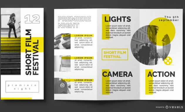 Film Festival Brochure Template - Vector Download within Film Festival Brochure Template